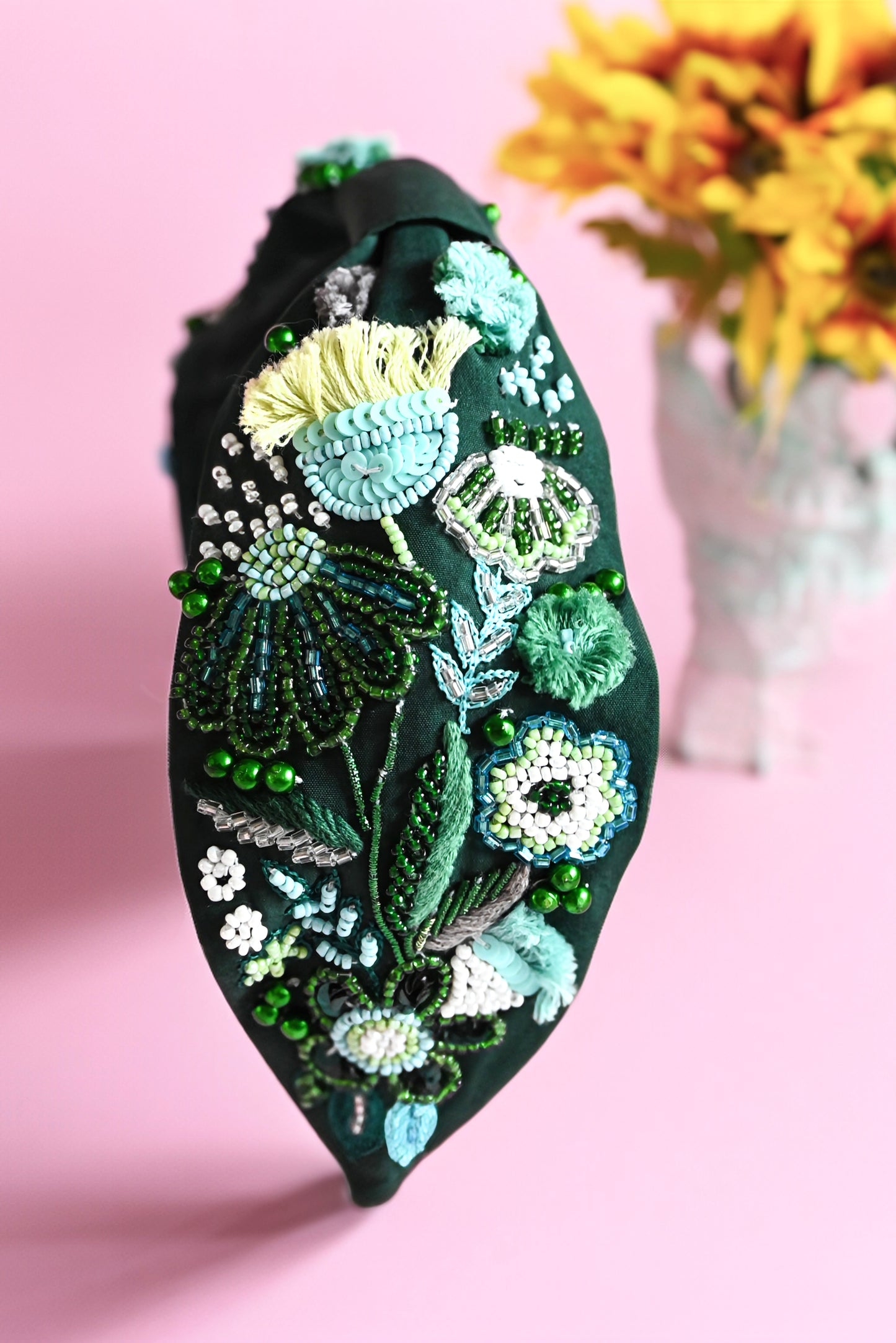 Green Spring Flower Headband — Zohricanada