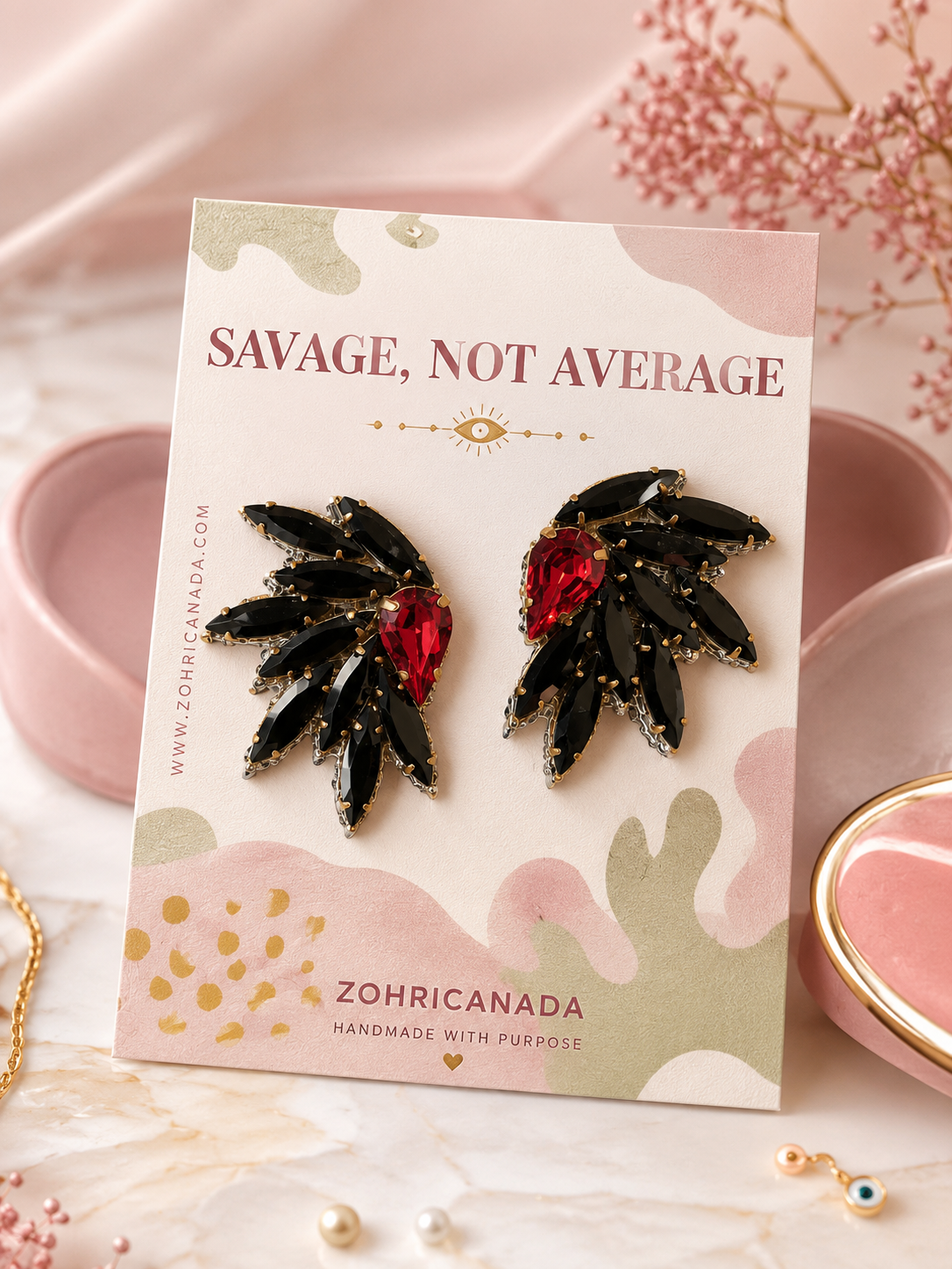Boucles d'oreilles Ailes d'étoile — Silver — Zohricanada