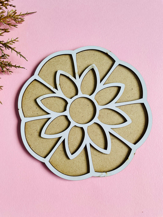 Flower MDF rangoli