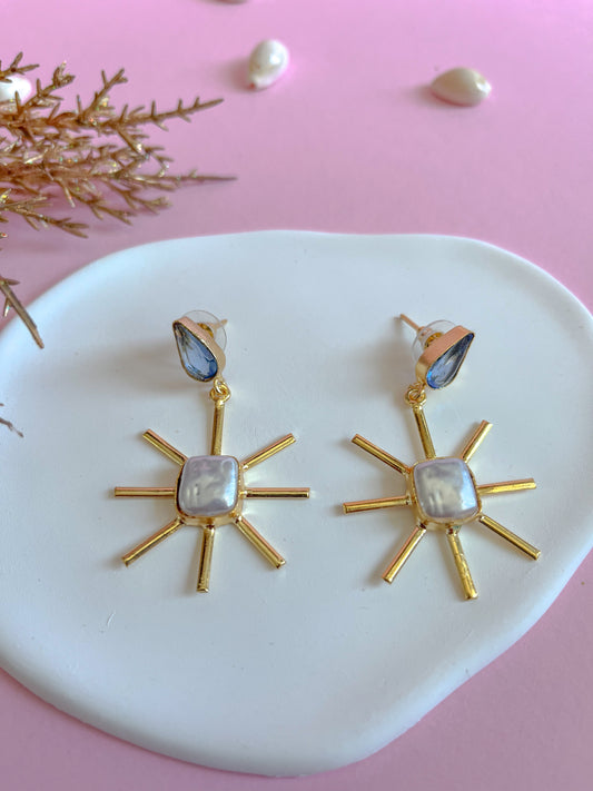 Star Pearl Earrings