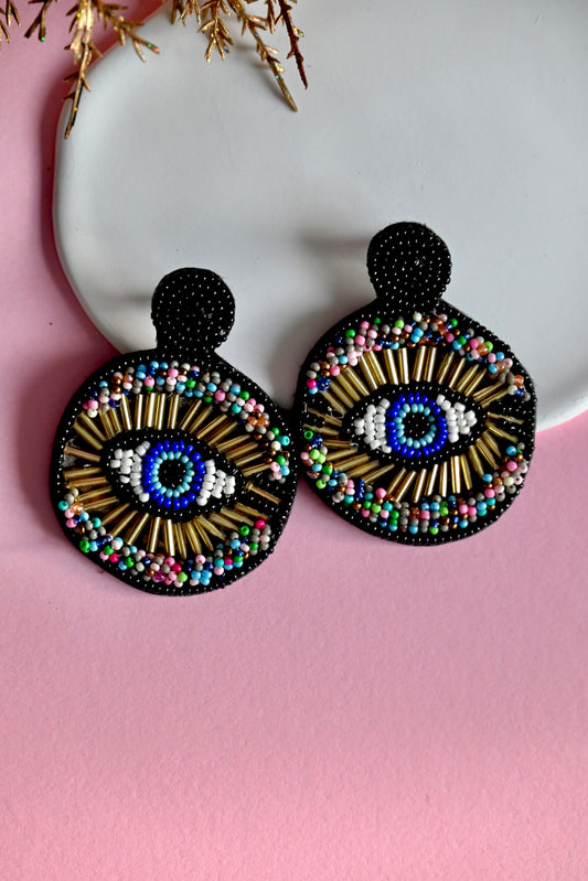 Bella Evil Eye Earrings