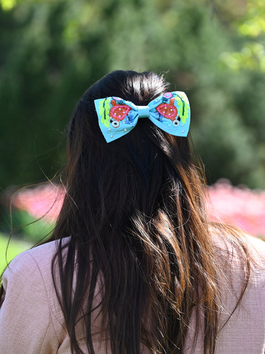 Blue Flamingo Bows