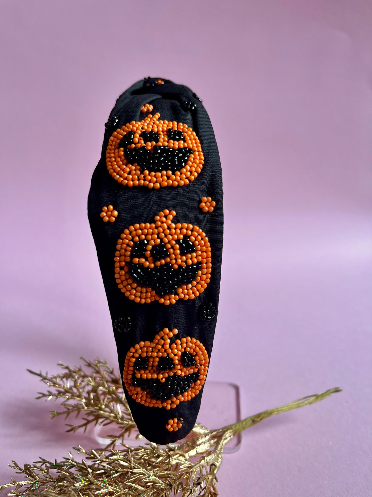 Black Pumpkin Headband