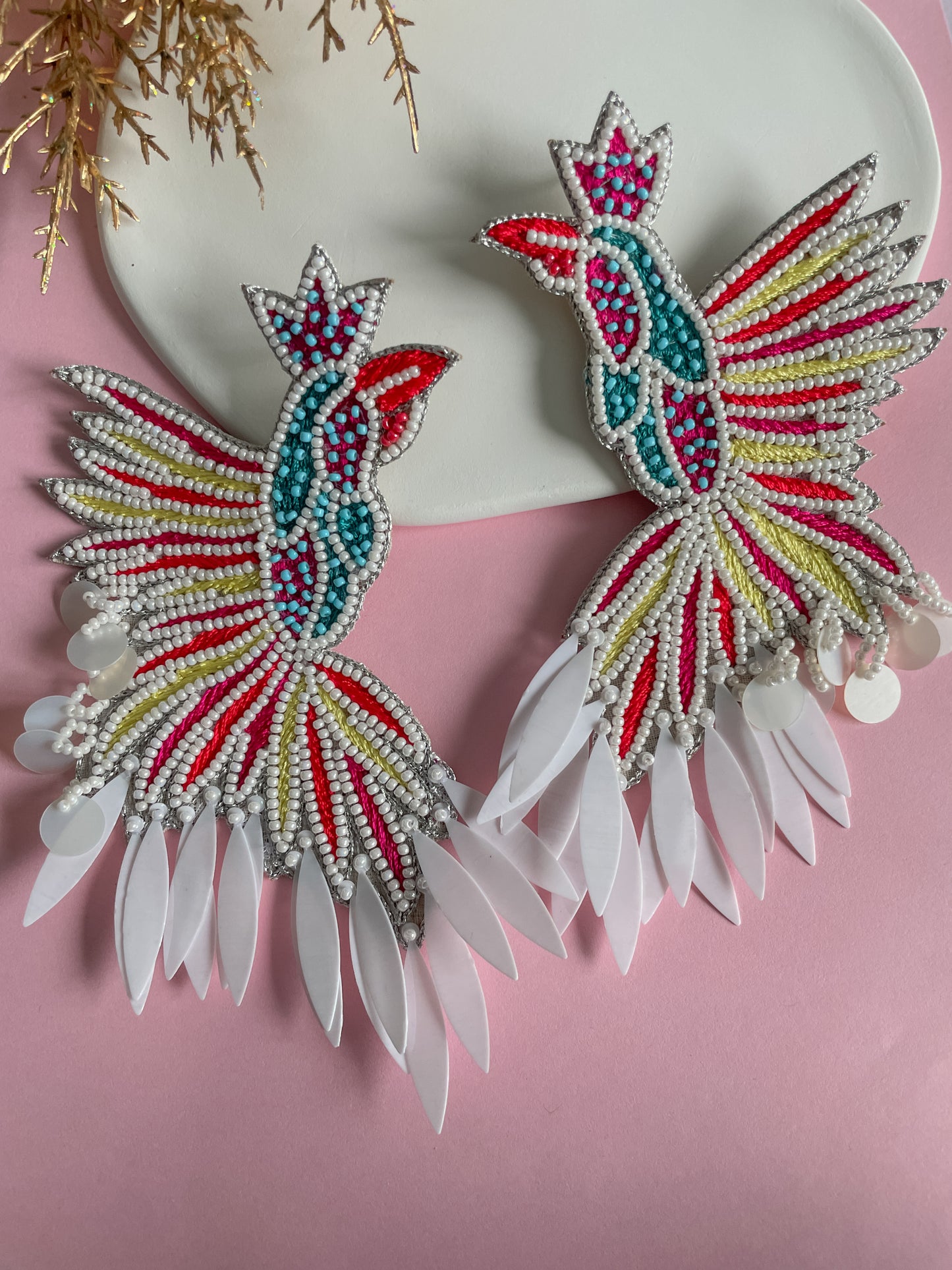 Blush Birdie Earrings