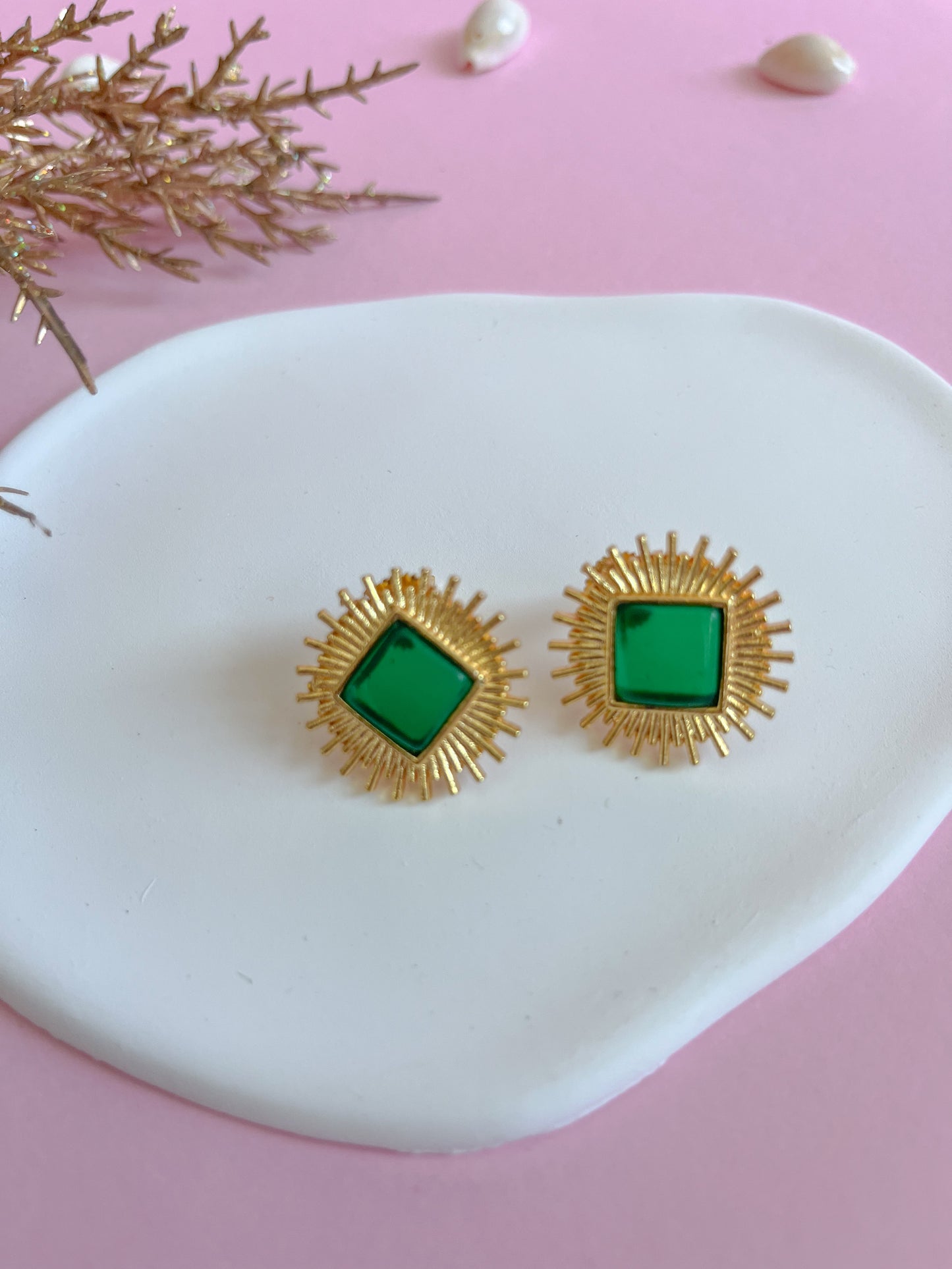 Green Star Studs