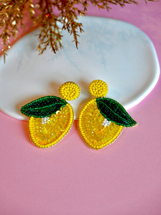 Mango Beaded Earrings