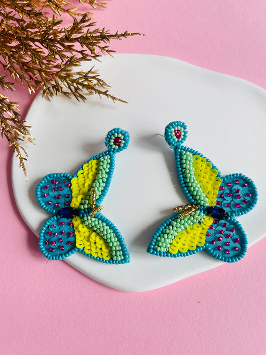 Blue Butterfly Earrings