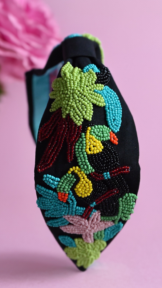 Serre-tête floral perlé Oh My Rio — Zohricanada