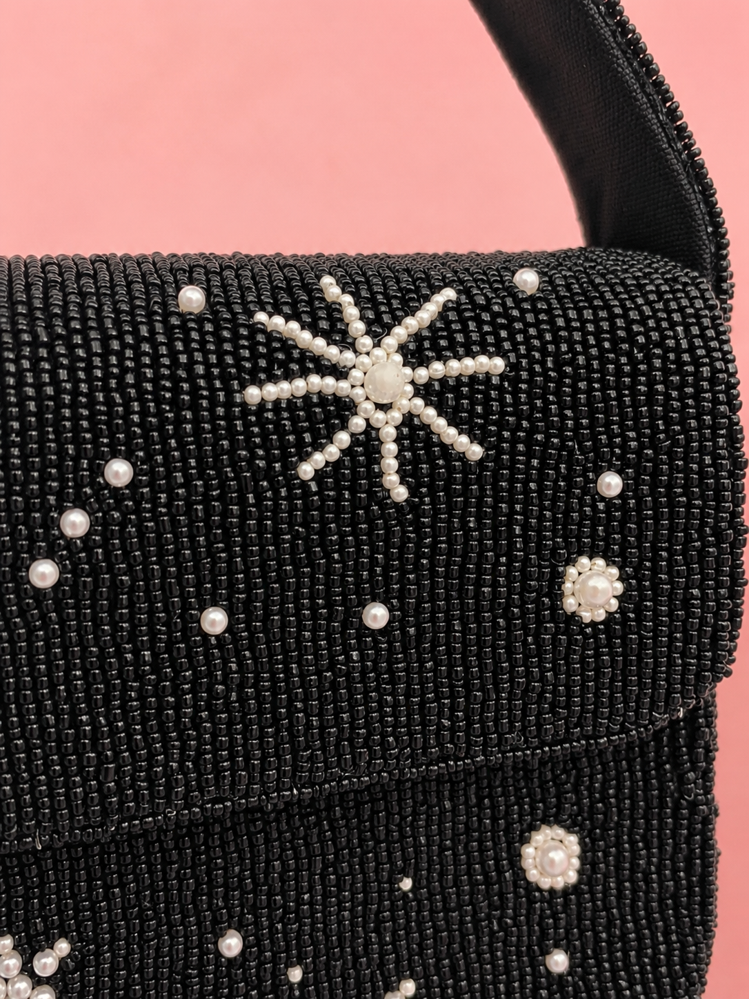 Midnight Celestial Handmade Beaded Shoulder Bag — Zohricanada