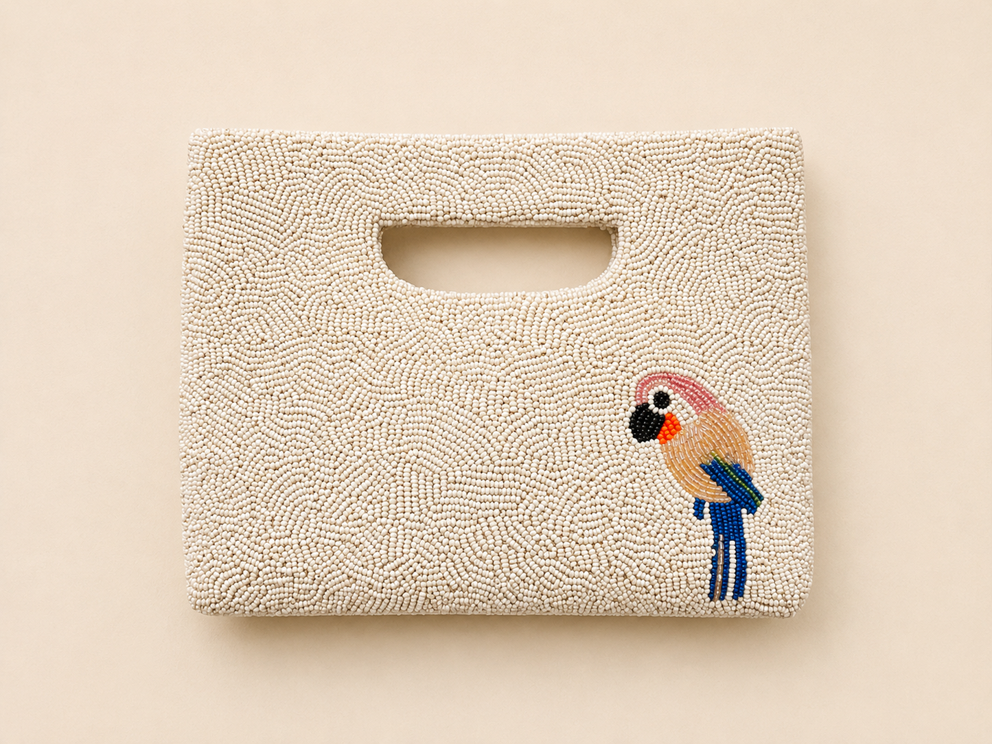 Tropical Toucan Hand-Beaded Clutch Bag | Colorful Statement Handbag — Zohricanada