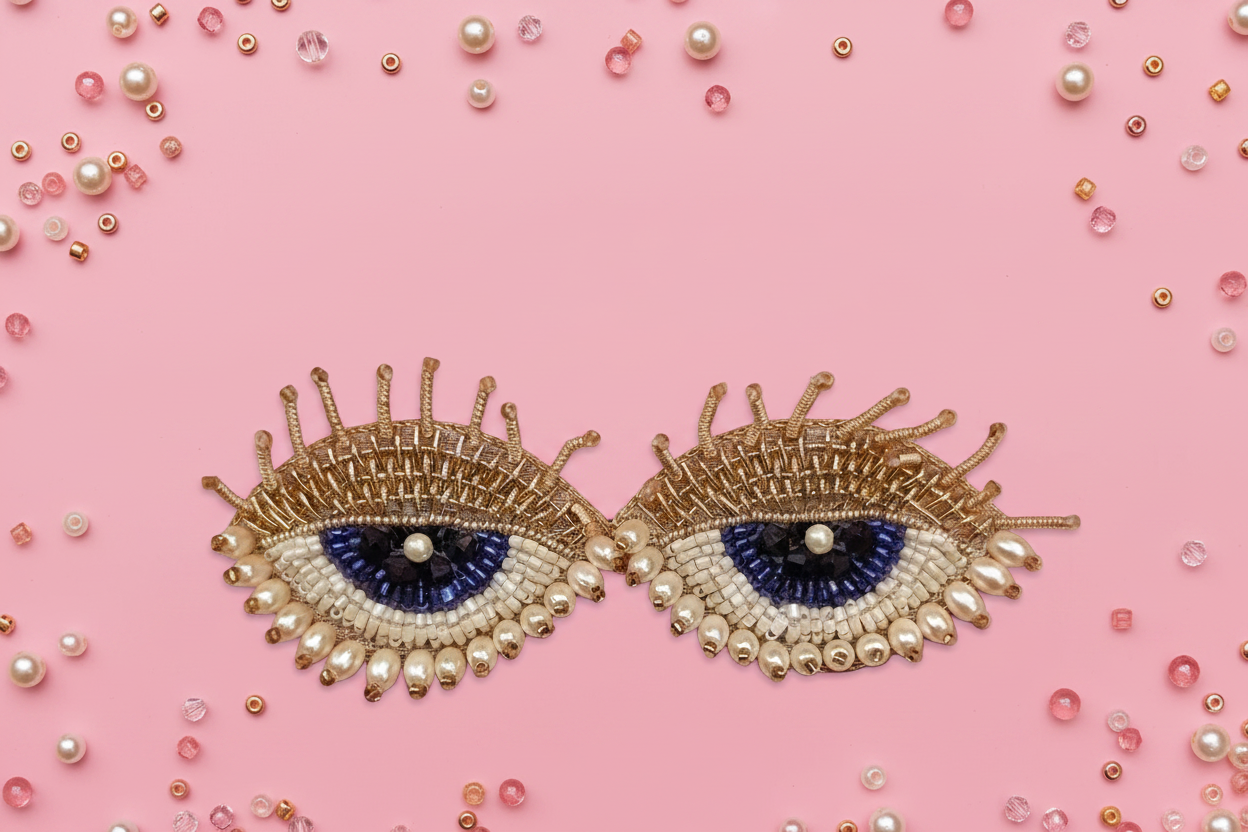 Luxe Zari Evi Eye Beaded Earrings — Zohricanada