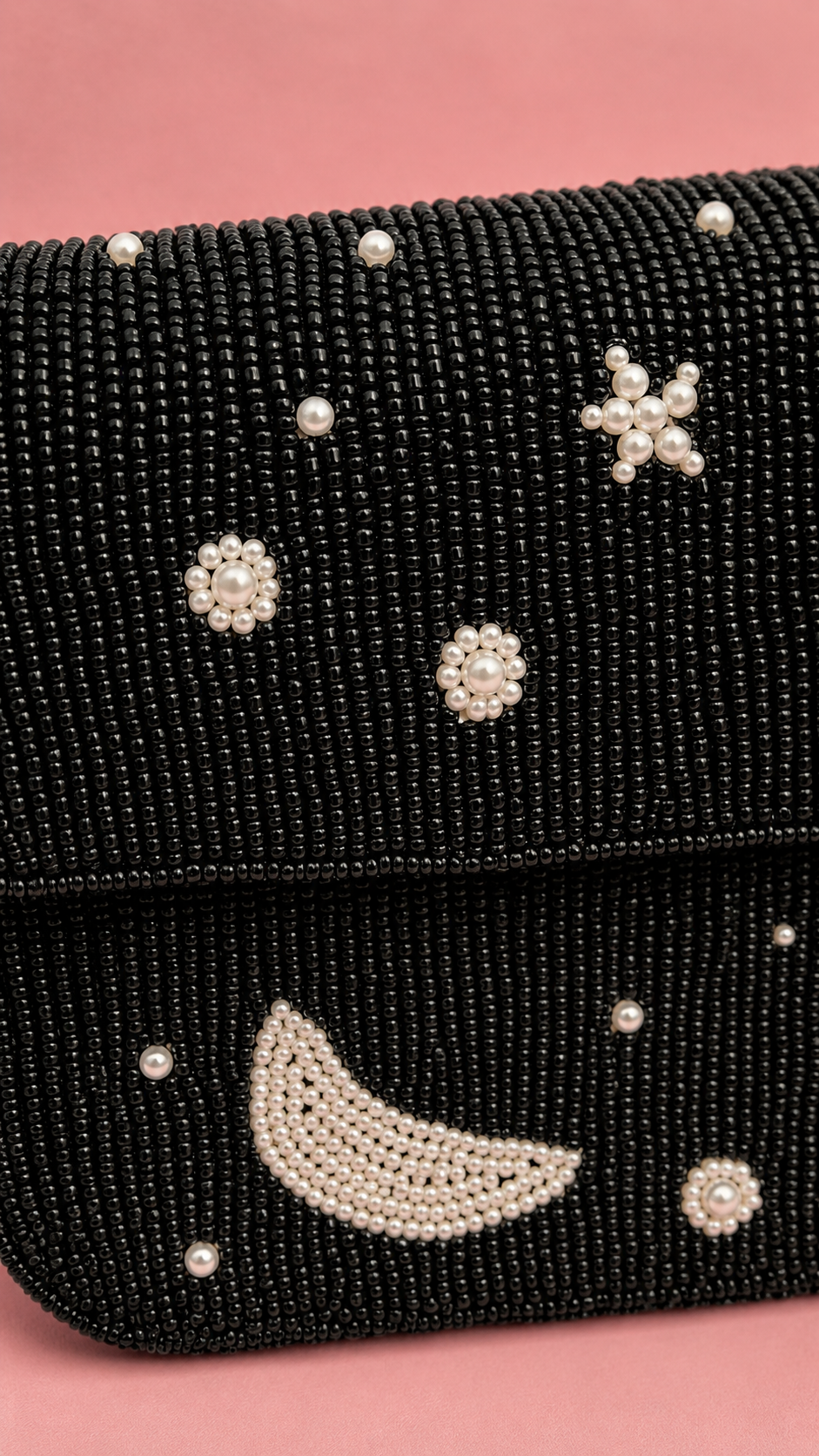 Midnight Celestial Handmade Beaded Shoulder Bag — Zohricanada