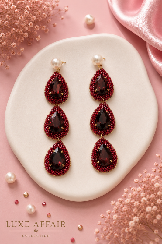 Sieera Ruby Earrings — Zohricanada