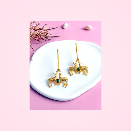 Gold Elephant Earrings — Zohricanada